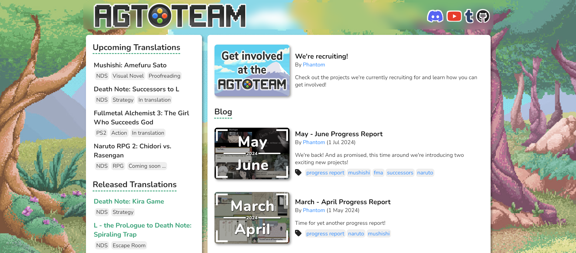 AGTTeam.net homepage screenshot